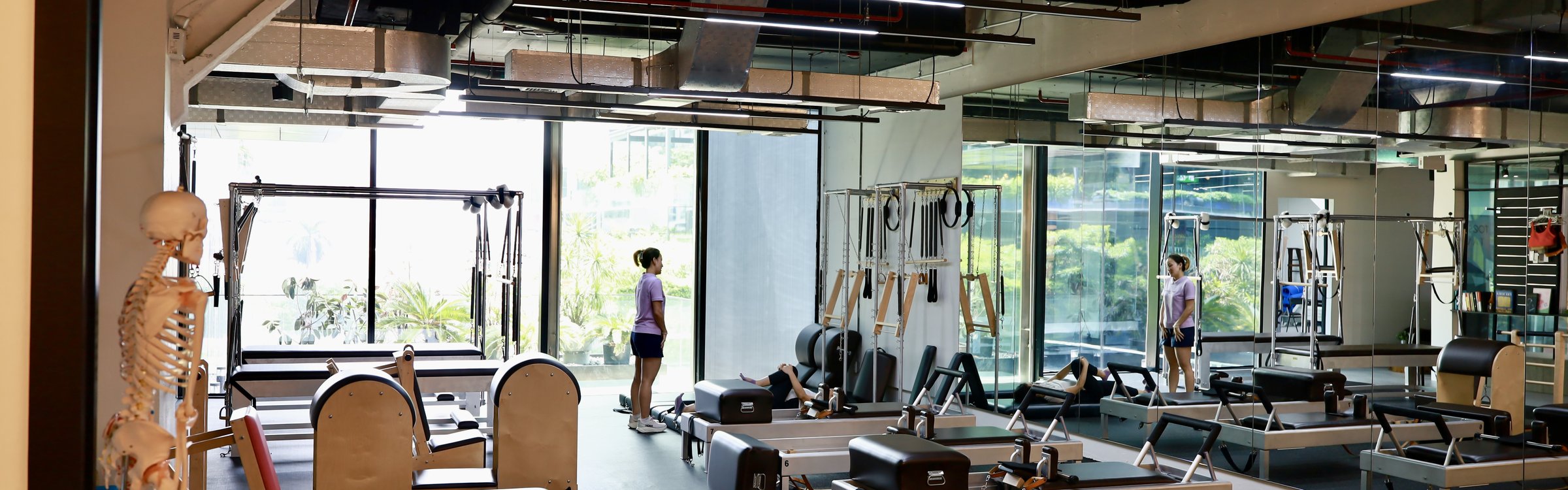 Quiet detail of the RM58 studio — apparatus, light, and space